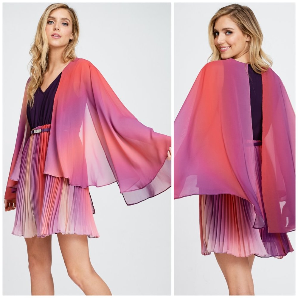 Rouge Romance & Love Spells Pleated Mini Dress - Picture 2 of 9